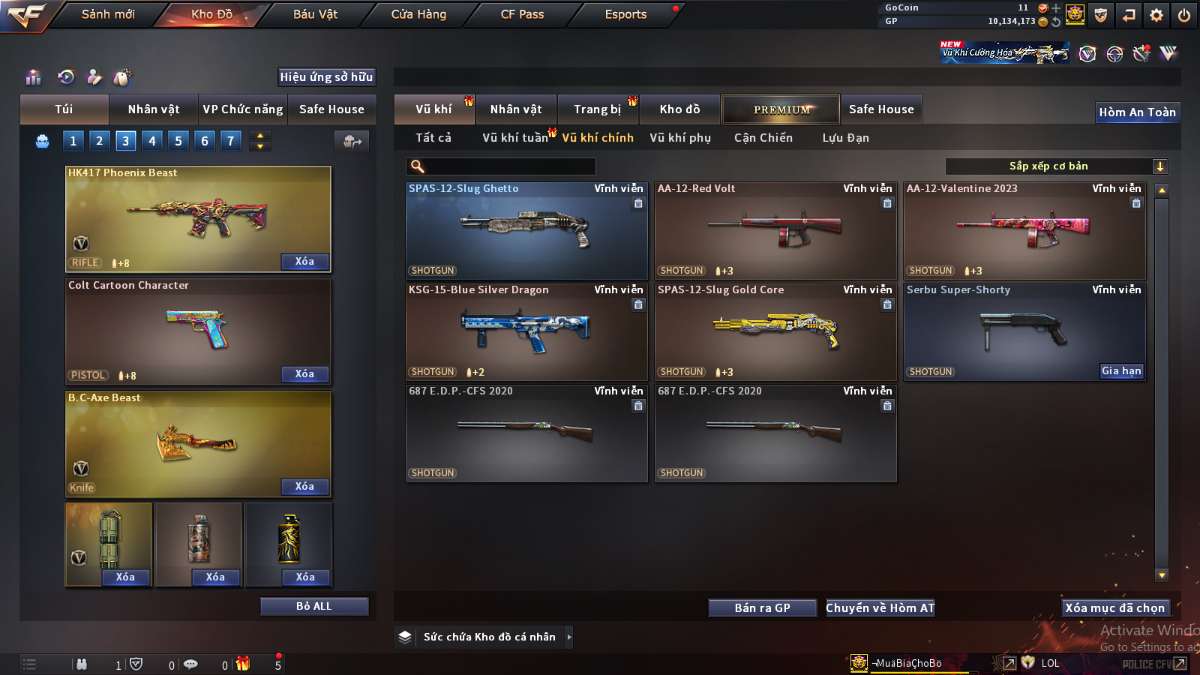 shop acc cf uy tin gia re